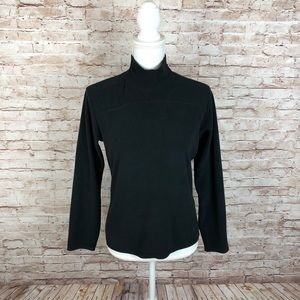Columbia Mock Neck Pullover Fleece Dark Gray Size Medium EUC